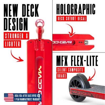 Madgear Madd Gear MGO Origin 500 Scooter Kids Teens Stunt Trick Red High Quality