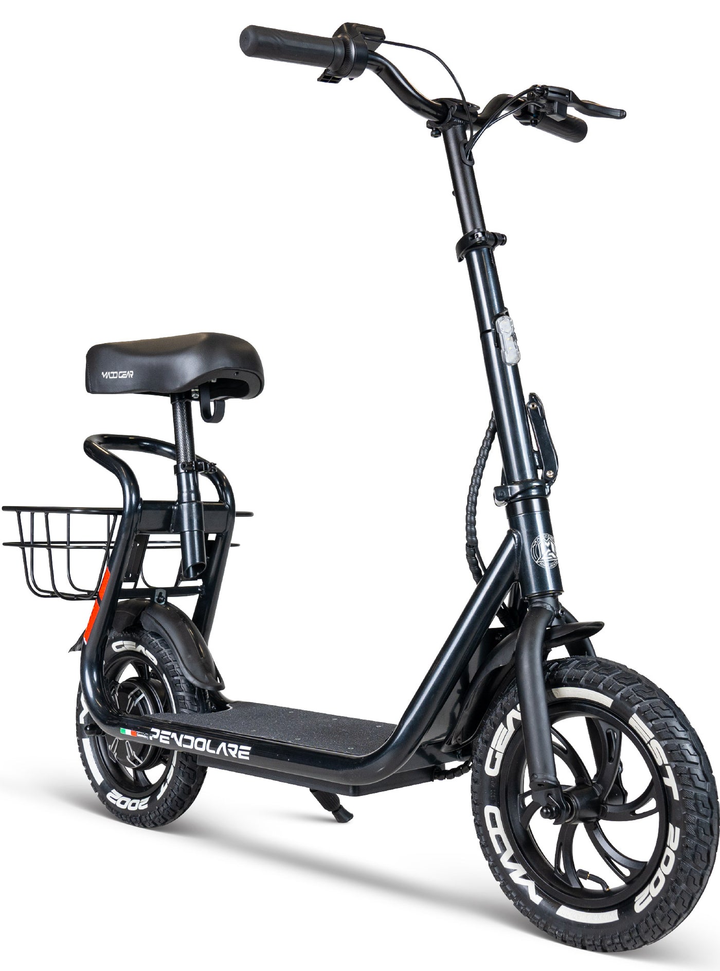 Ecom 14 Electric Scooter with Seat and Basket 14inch Big Tire and 22mph Up to 31Miles, Silver Ecom 14 Electric Scooter with Seat and Basket 14inch Big Tire and 22mph Up to 31Miles, Silver