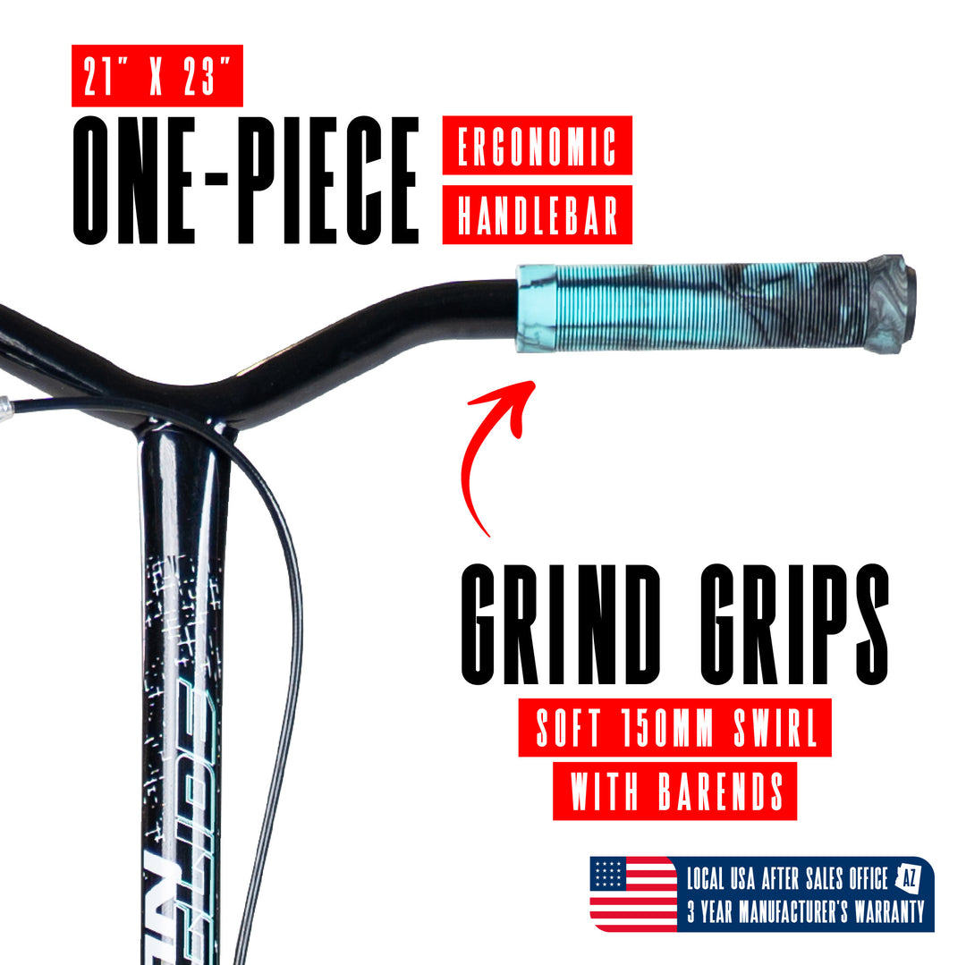 Madd Gear Urban Glide Commuter Big Wheel Kick Scooter - Gray Teal
