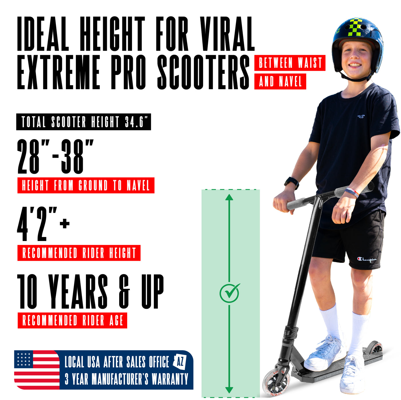Viral Extreme Pro Scooter - Black Shadow with sturdy handlebars and durable wheels, designed for stunt riding at skateparks. Ideal for young riders honing their skills.