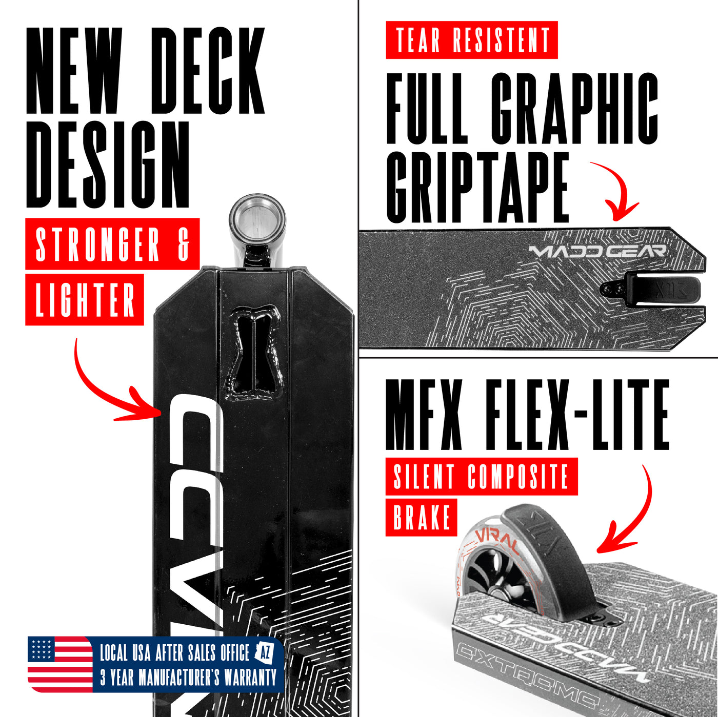 Viral Extreme Pro Scooter - Black Shadow, featuring a sturdy one-piece aluminum handlebar and 110mm alloy wheels, ideal for skatepark stunts and tricks.