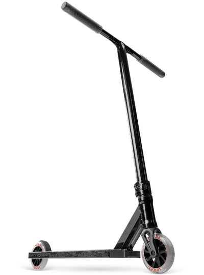 Viral Extreme Pro Scooter - Black Shadow with a handlebar, sturdy wheels, and durable aluminum deck, ideal for skatepark stunts and tricks.