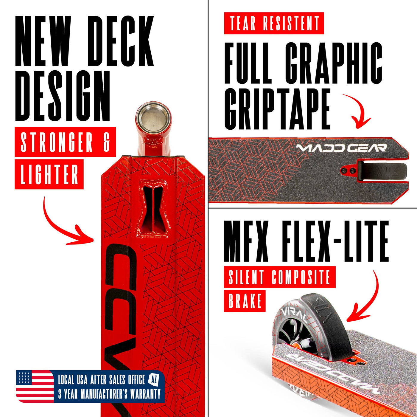 Viral Purge Pro Scooter - Cherry Red Black, featuring a sturdy one-piece aluminum handlebar and 110mm alloy wheels, ideal for skatepark stunts and tricks.