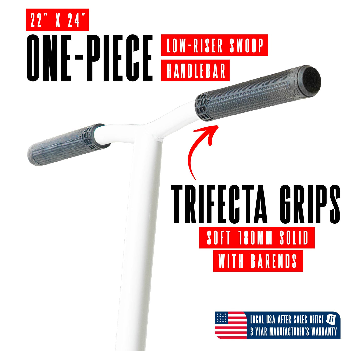 Viral Purge Pro Scooter - Cobalt White Blue; features a durable aluminum deck, aluminum handlebar, and 110mm wheels, ideal for skatepark stunts and tricks.