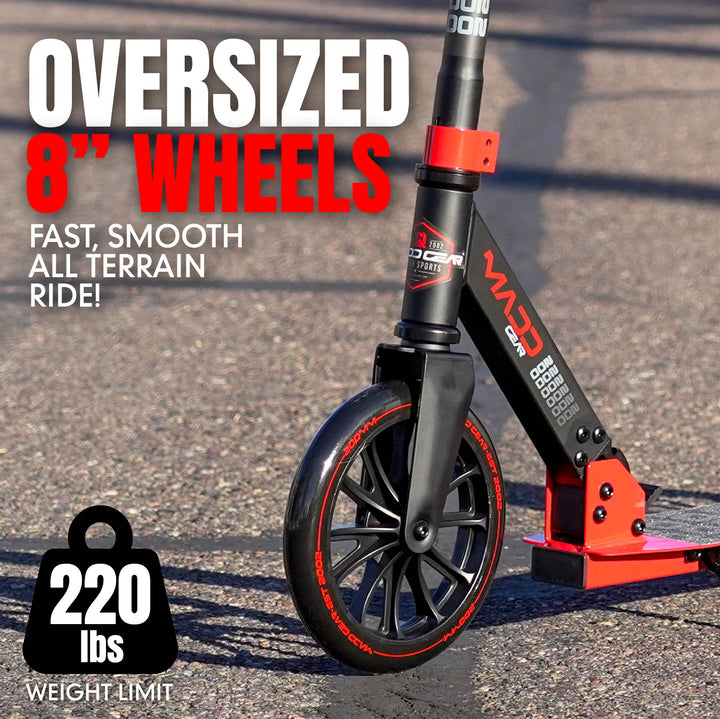 Kruzer 200 Folding Commuter Scooter - Red – Madd Gear
