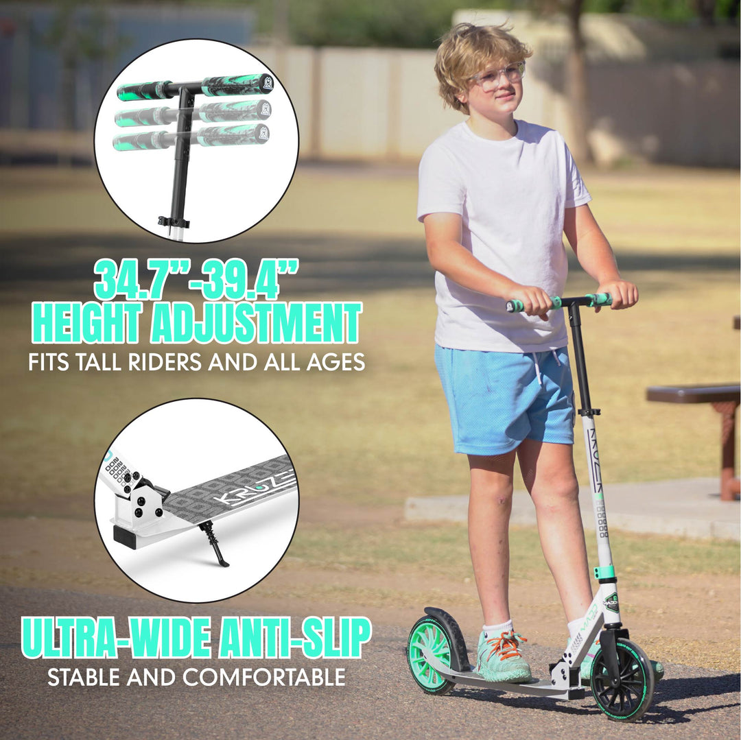 Madd Gear Kruzer 200 Folding Commuter Scooter - Teal