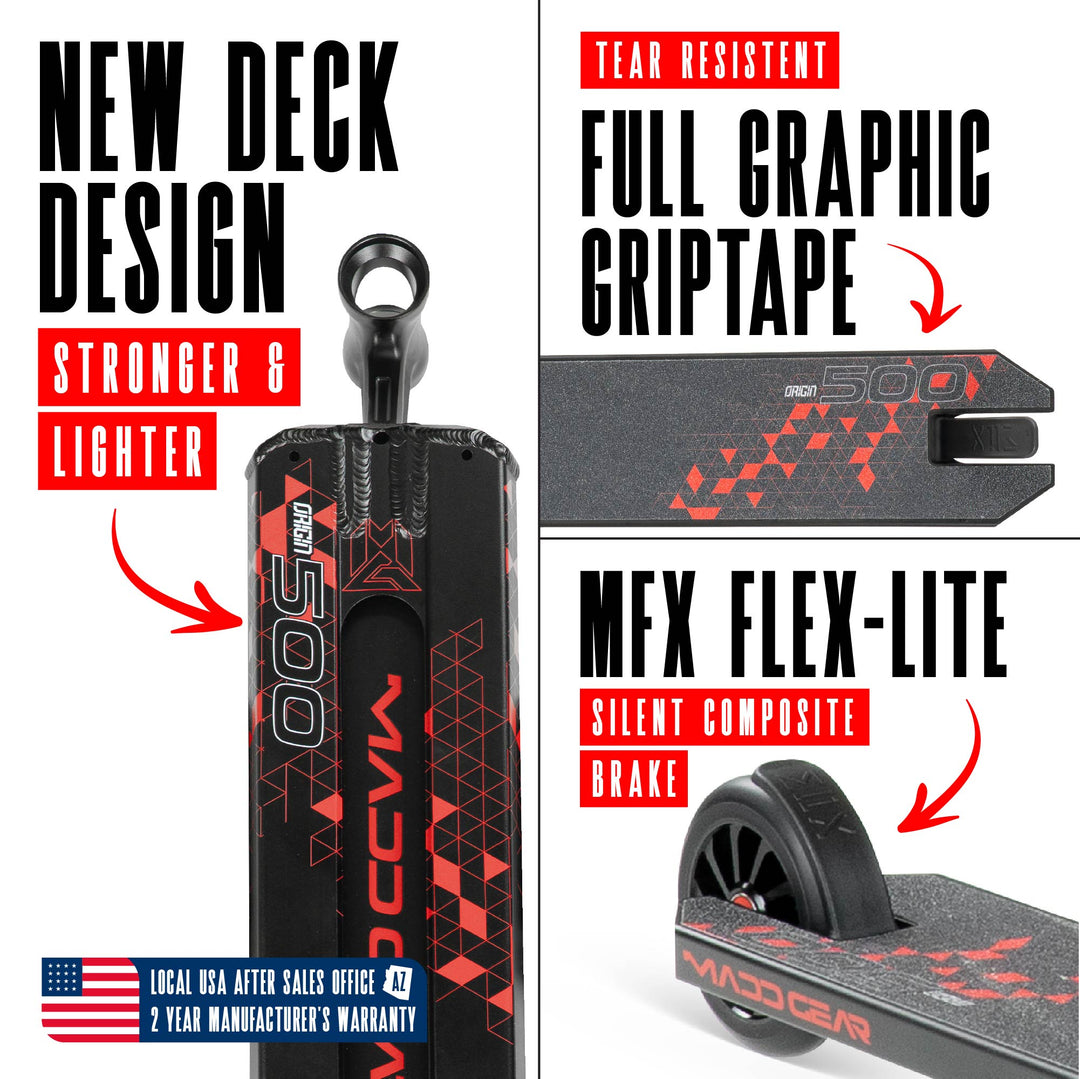 MGP ORIGIN 500 SCOOTER - TRIGON RED – Madd Gear
