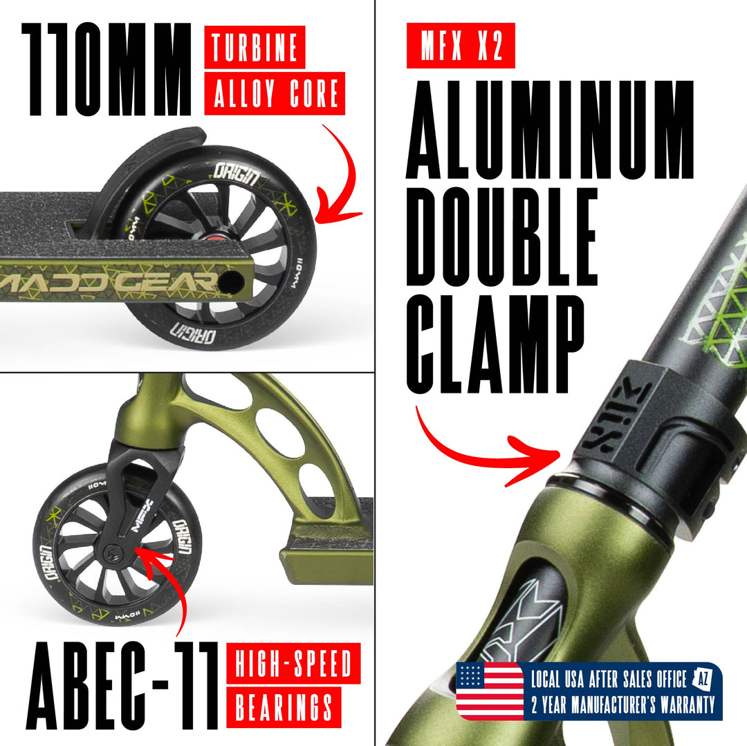 MGP ORIGIN 500 SCOOTER - OLIVE FATIGUE GREEN – Madd Gear