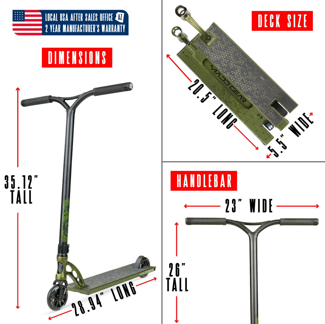 MGP ORIGIN 500 SCOOTER - OLIVE FATIGUE GREEN – Madd Gear