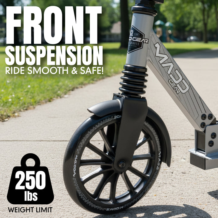 Metro City 250 Folding Scooter - Grey / Black – Madd Gear