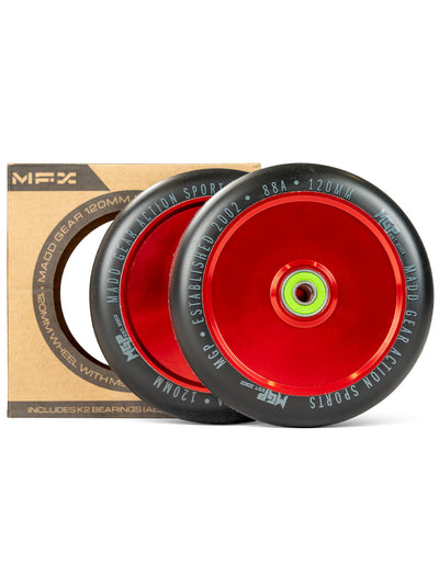 MFX 120MM Aluminum Hollow Core Scooter Wheels Pair