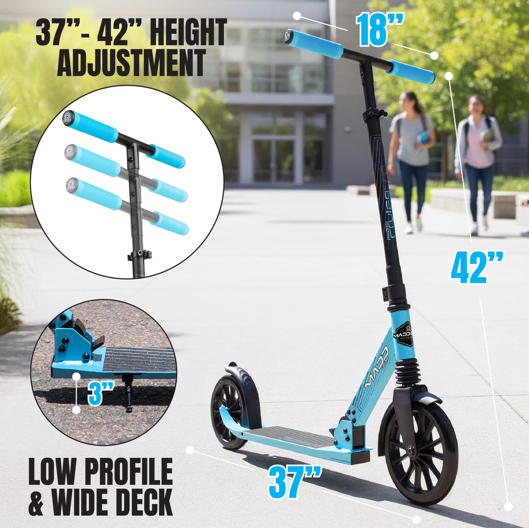 Scooter DAYLIFE 154　UNION Force Mサイズ Metro City 250 Folding Scooter - Blue / Black – Madd Gear