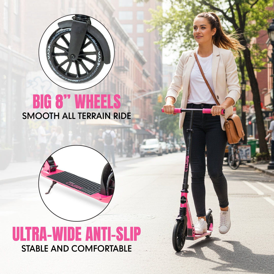 Cruise 250 Folding Scooter - Pink / Black – Madd Gear