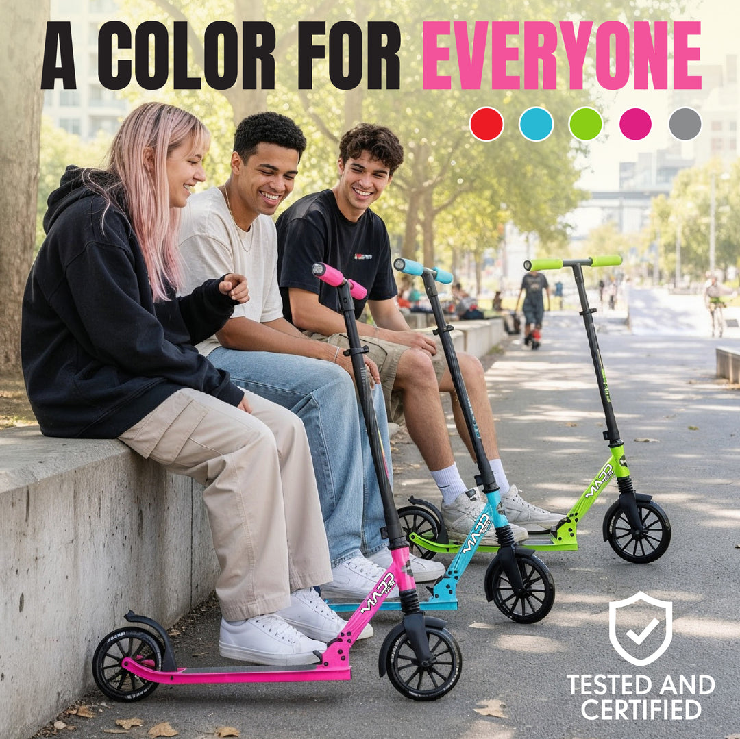 Cruise 250 Folding Scooter - Pink / Black – Madd Gear