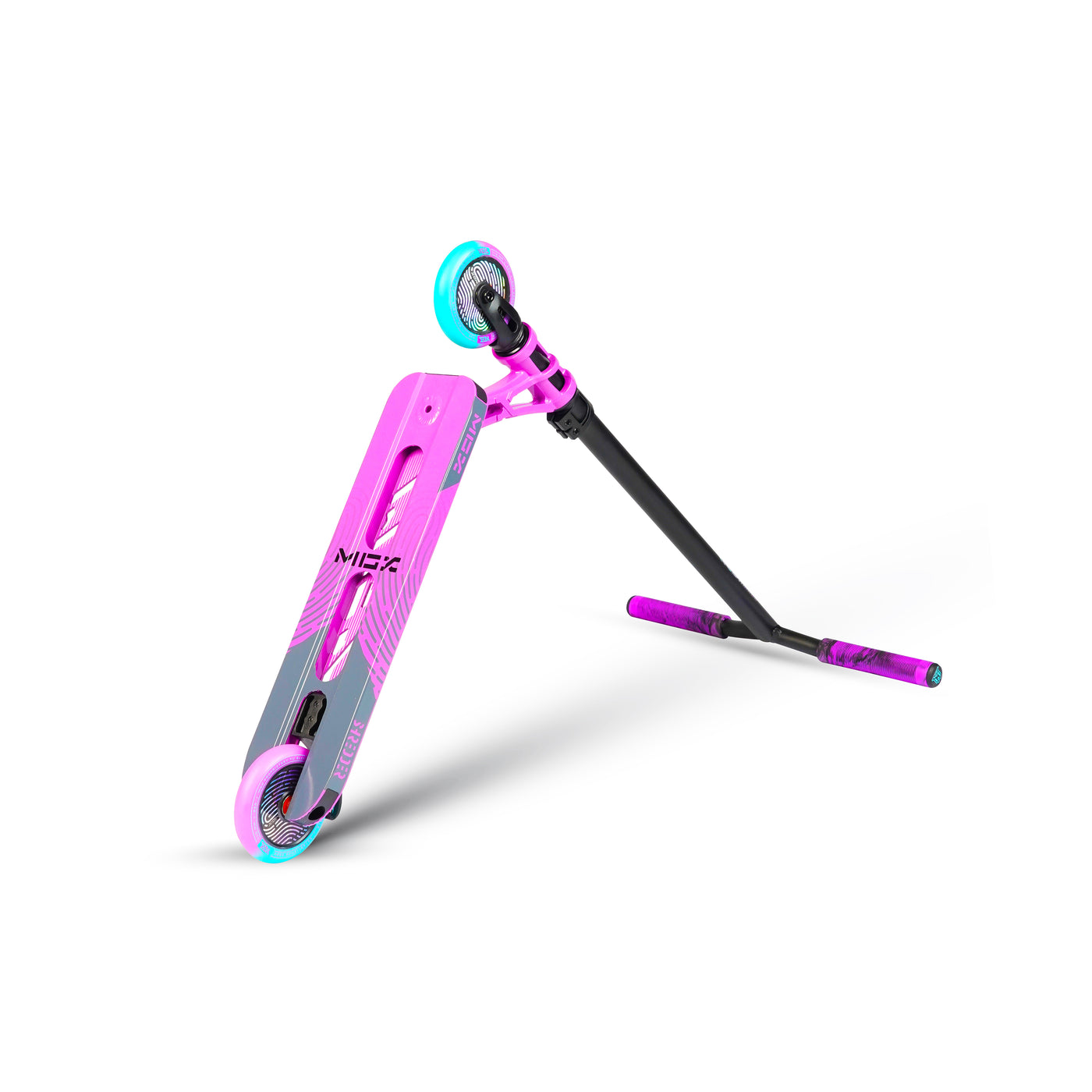 MGX Shredder Stunt Scooter - Pink Teal