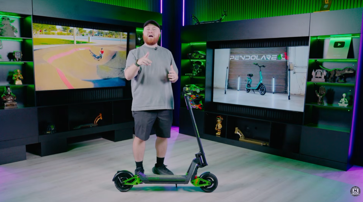 Electric scooters in action