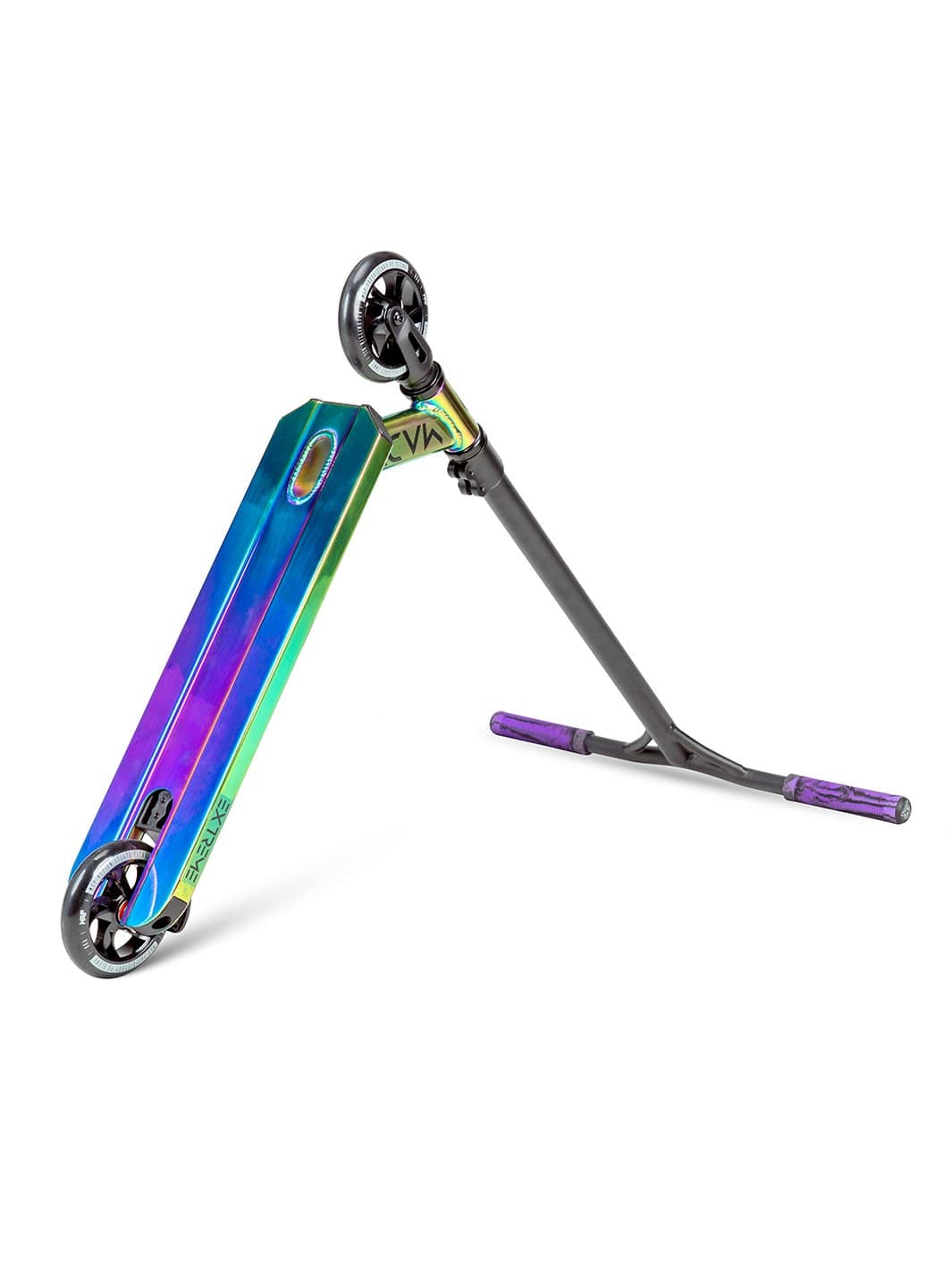 Madd Gear MGP Renegade Extreme Stunt Complete scooter Neochrome Oil Slick Light Park