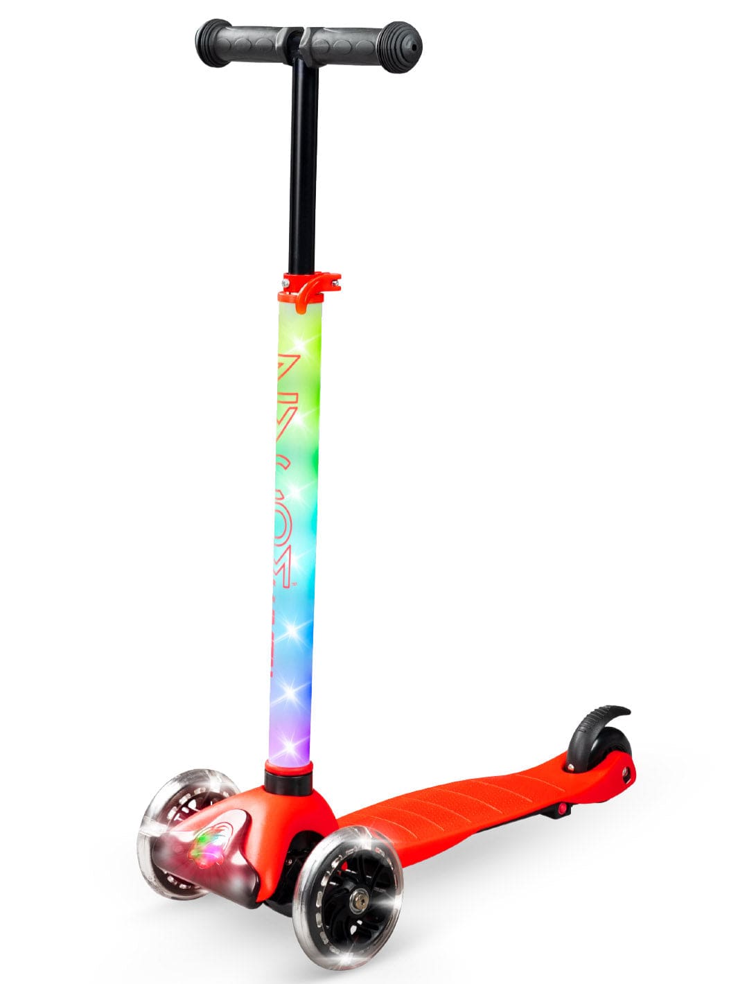 zycom micro jetson light-up kick scooter rgb LED lights wheels adjustable