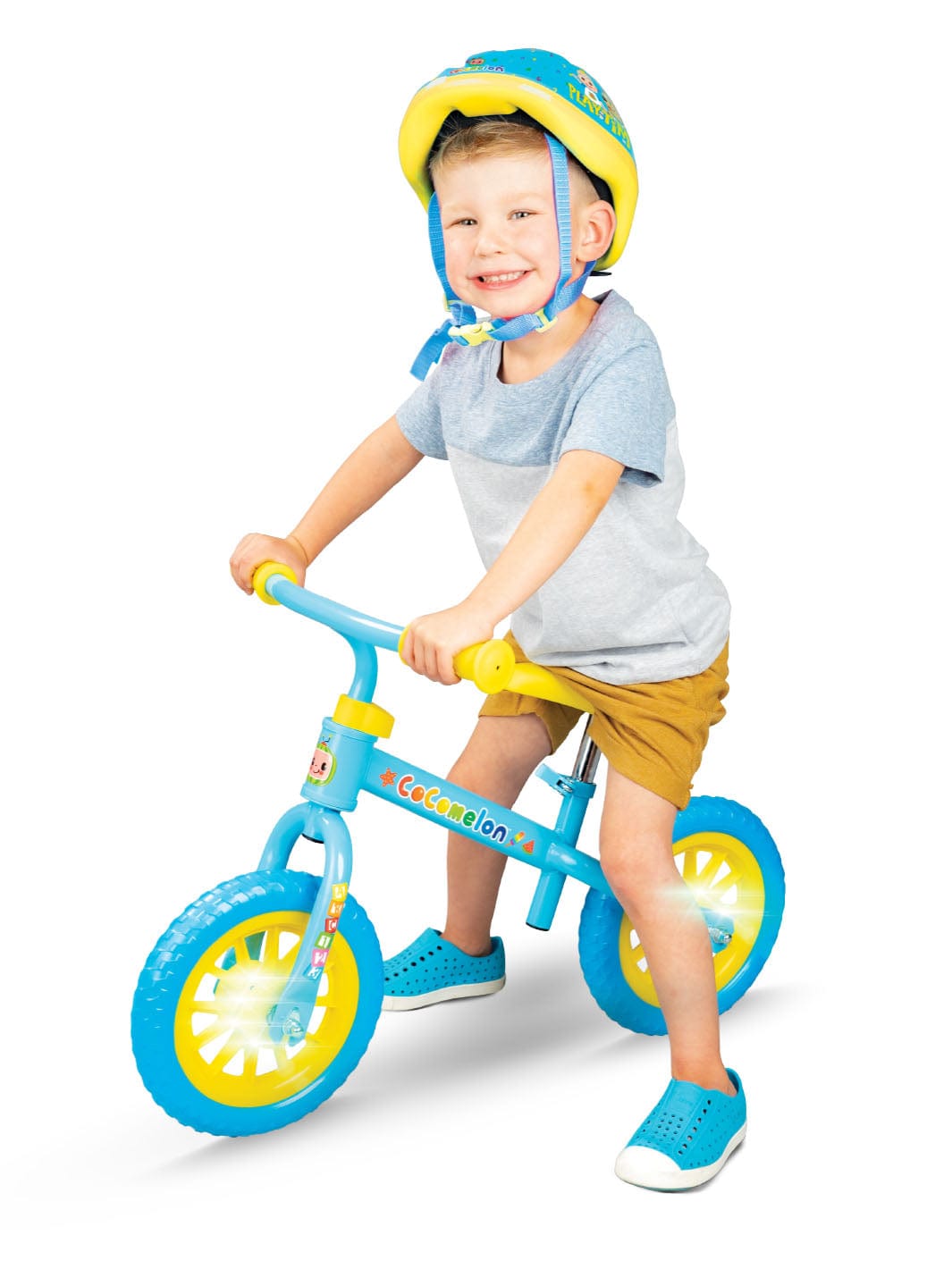 Bicicleta De Equilibrio Sin Pedales Montables Niños Casco