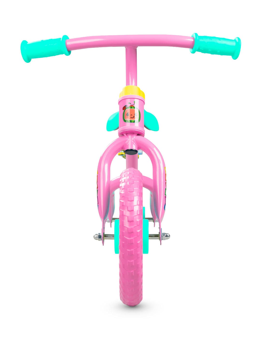 Cocomelon Beginner Balance Bike & Helmet - Pink