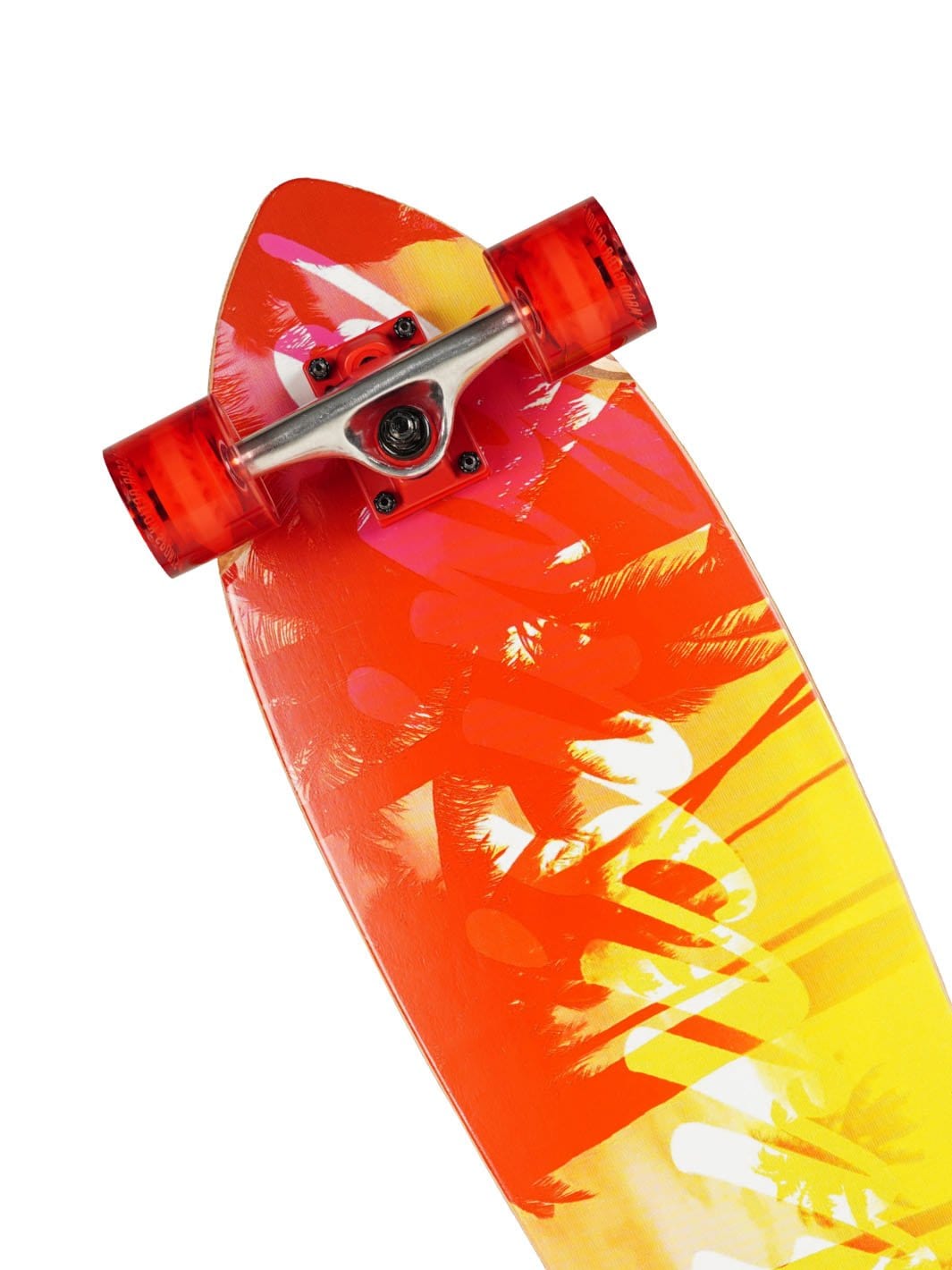 Madd Gear 32" Cruiser Board Skateboard Maple Adults High Quality Aluminum Trucks Surf Beach Yellow Orange Sunset