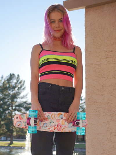 Girls Retro Penny Board Skateboard Madd gear