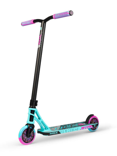 Madd Gear MGP MGX P1 Pro Stunt Scooter Complete High Quality Razor Trick Skate Park Mad Teal Pink